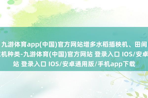 九游体育app(中国)官方网站增多水稻插秧机、田间功课检测结尾等6个农机种类-九游体育(中国)官方网站 登录入口 IOS/安卓通用版/手机app下载
