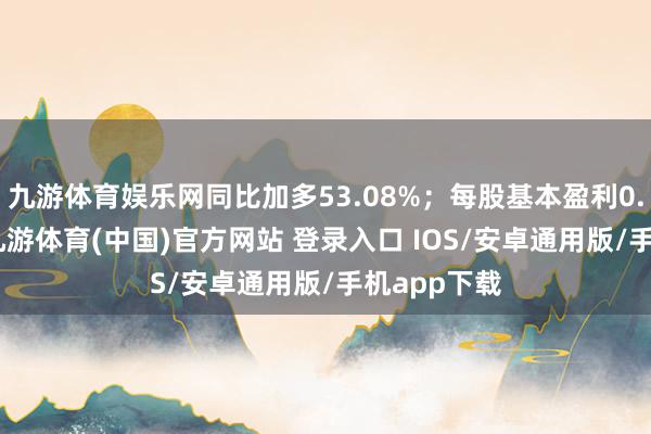 九游体育娱乐网同比加多53.08%；每股基本盈利0.066澳分-九游体育(中国)官方网站 登录入口 IOS/安卓通用版/手机app下载